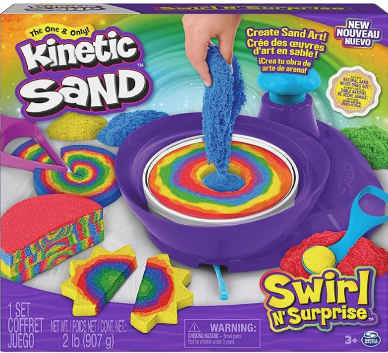 Kinetic Sand Swirl 'N Surprise Playset — Sable Cinétique 2 lbs
