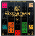 Legacy Deluxe Mexican Train Dominoes with Sturdy Wood Case