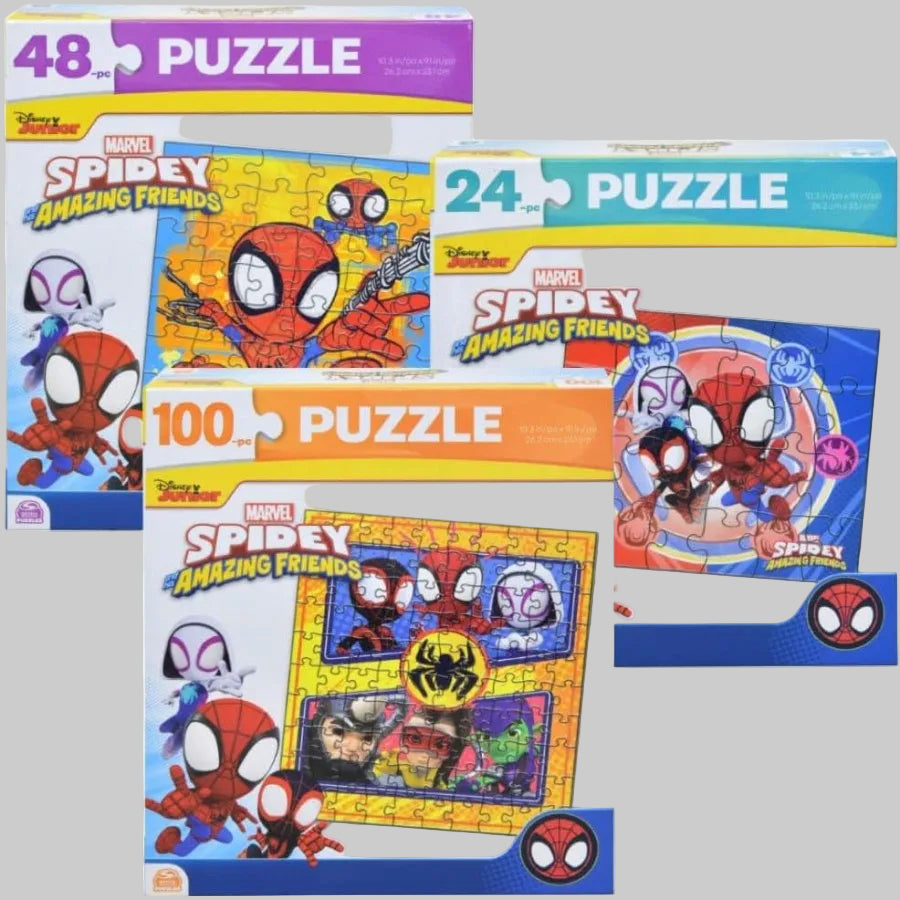 Spidey and Friends — Pack 3 Puzzles | 24, 48 et 100 Pièces