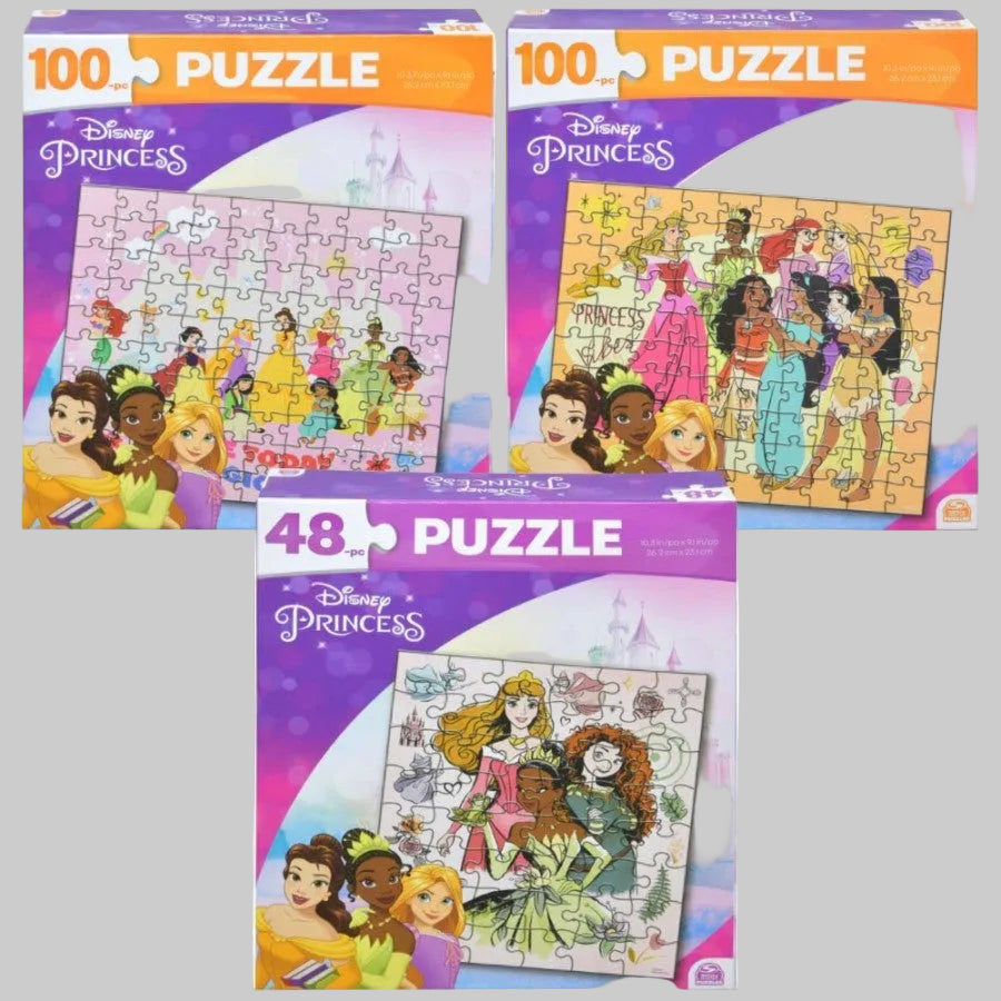 Princesses Disney — Pack 3 Puzzles | 1x48 et 2x100 Pièces