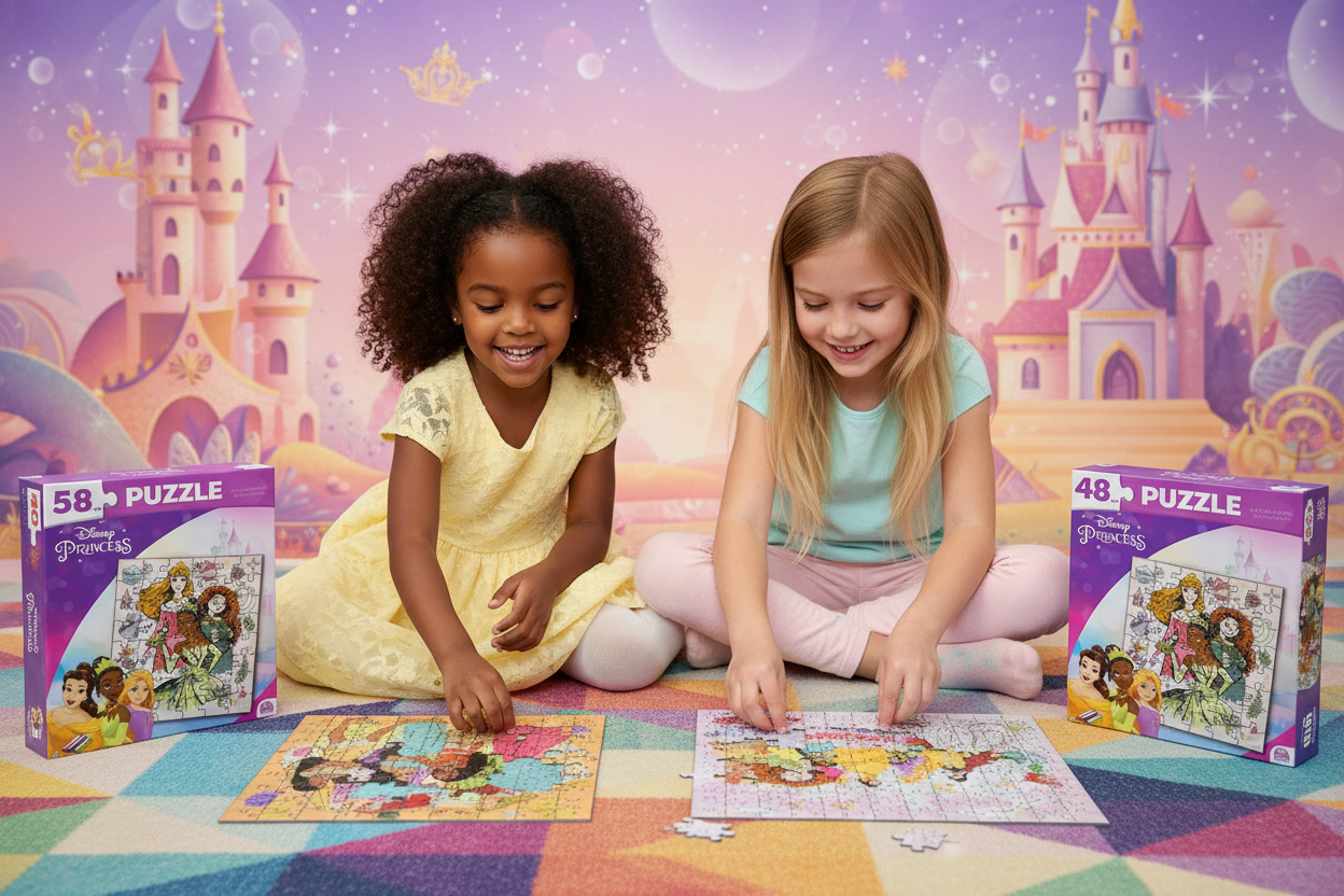 Princesses Disney — Pack 3 Puzzles | 1x48 et 2x100 Pièces
