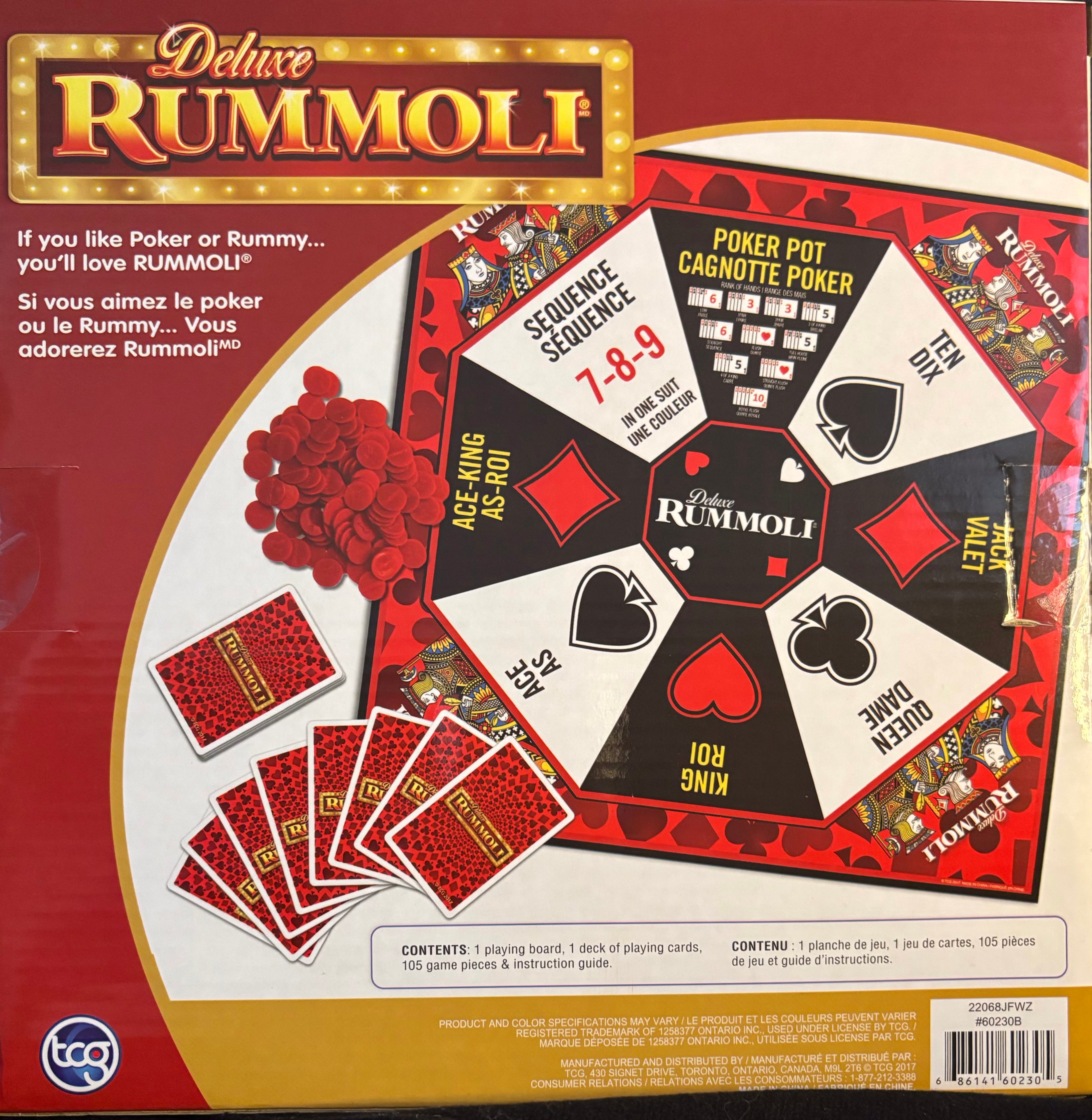 Rummoli Deluxe — Jeu de Société avec Cartes Incluses