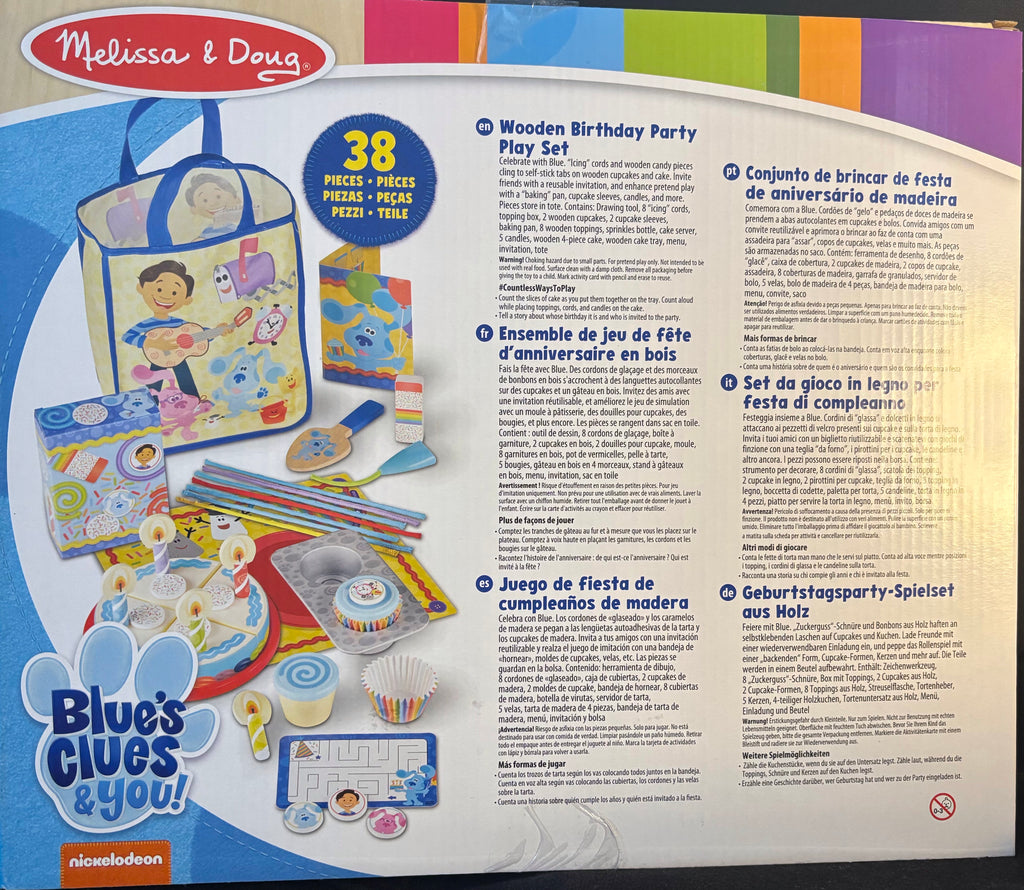 Melissa & Doug Blue's Clues & You — Playset en Bois Fête d'Anniversaire