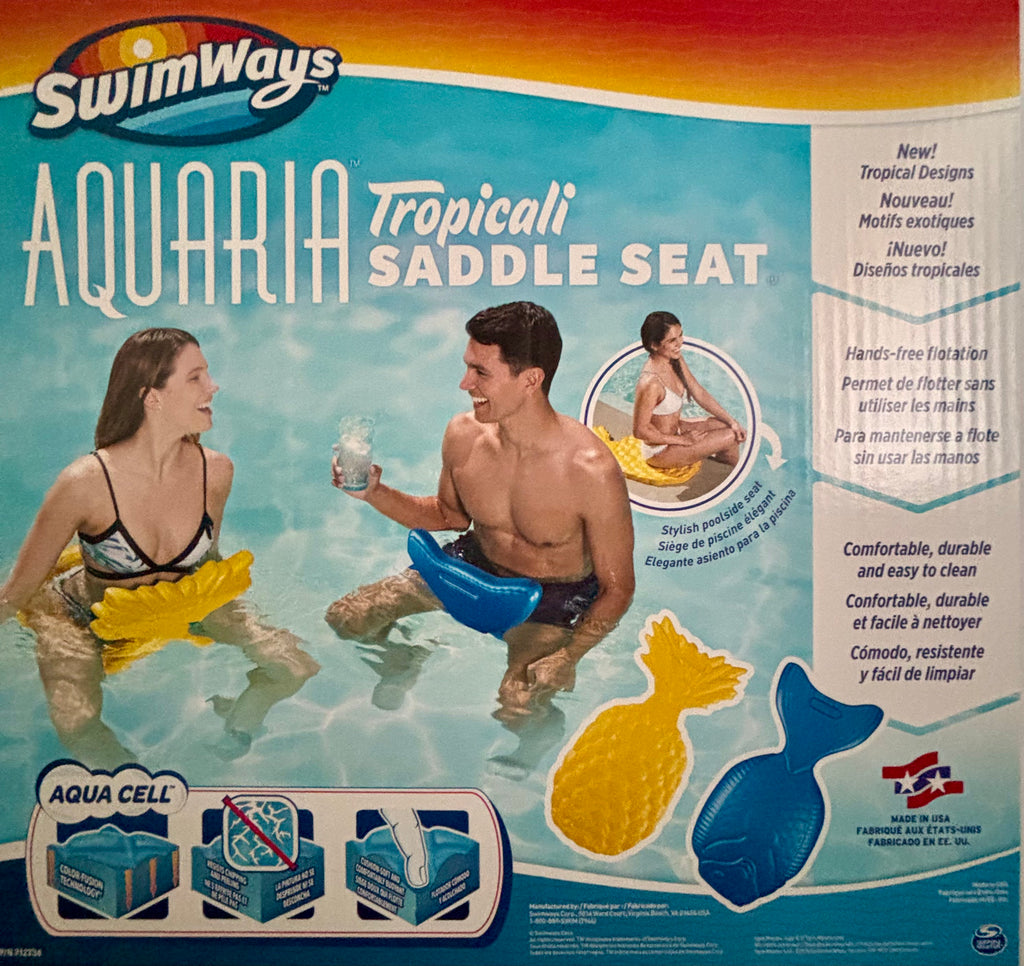 SwimWays Tropicali — Flotteur Siège de Selle pour Piscine